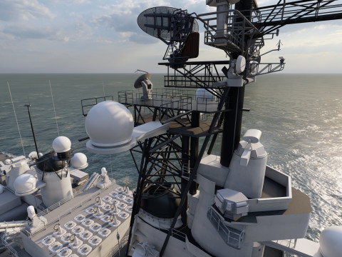 USS MISSOURI BB-63 3D 模型