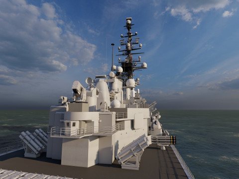 USS MISSOURI BB-63 3D 模型
