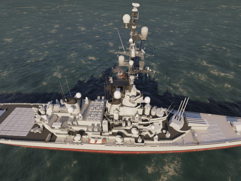 USS MISSOURI BB-63 3D 模型