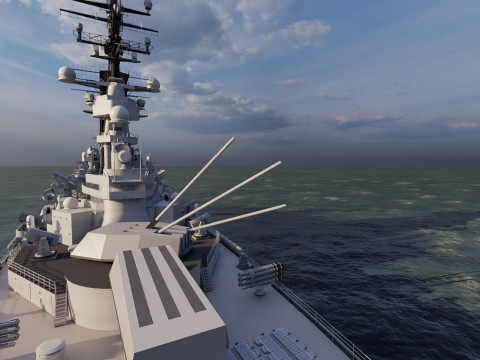 USS MISSOURI BB-63 3D 模型