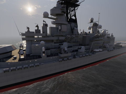 USS MISSOURI BB-63 3D 模型