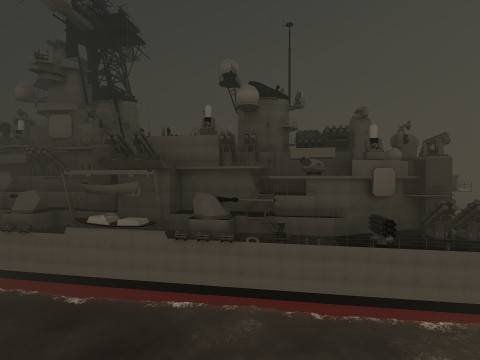 USS MISSOURI BB-63 3D 模型