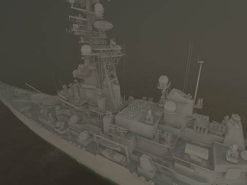 USS MISSOURI BB-63 3D 模型