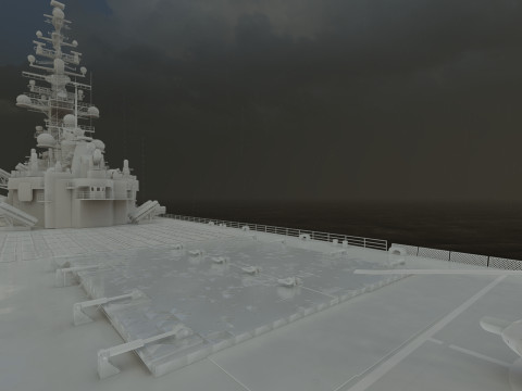 USS MISSOURI BB-63 3D 模型