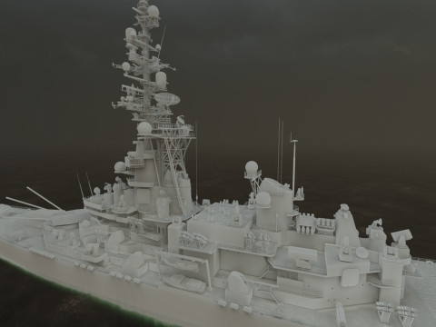 USS MISSOURI BB-63 3D 模型