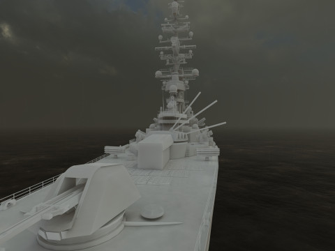 USS MISSOURI BB-63 3D 模型