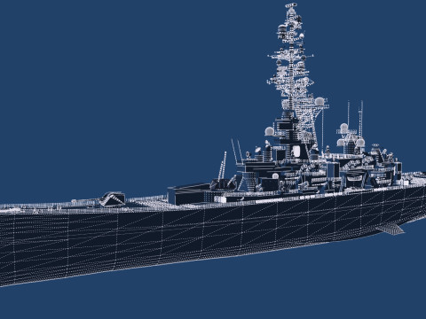 USS MISSOURI BB-63 3D 模型