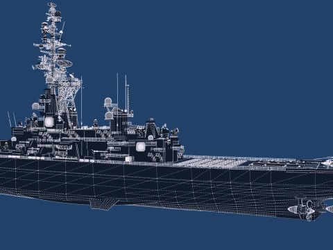 USS MISSOURI BB-63 3D 模型