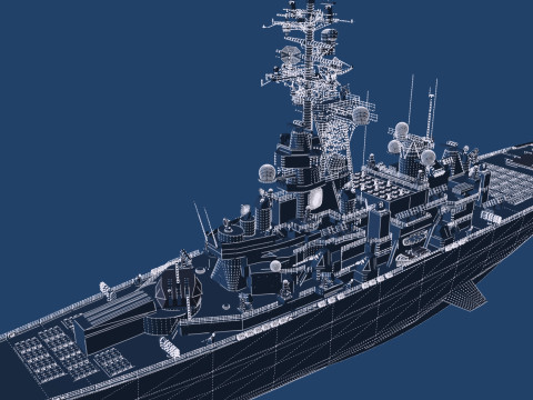 USS MISSOURI BB-63 3D 模型