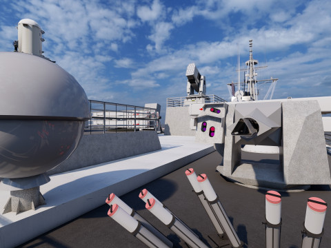 Arleigh Burke-class destroyer 3D Modell