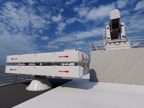 Arleigh Burke-class destroyer 3D Modell