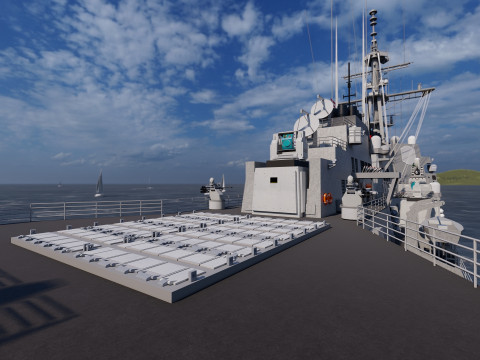 Arleigh Burke-class destroyer 3D Modell
