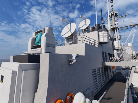 Arleigh Burke-class destroyer 3D Modell