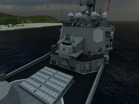 Arleigh Burke-class destroyer 3D Modell