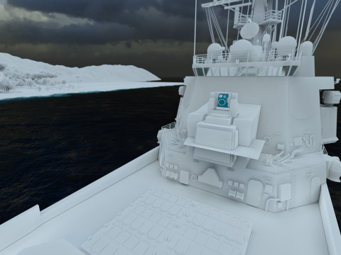 Arleigh Burke-class destroyer 3D Modell
