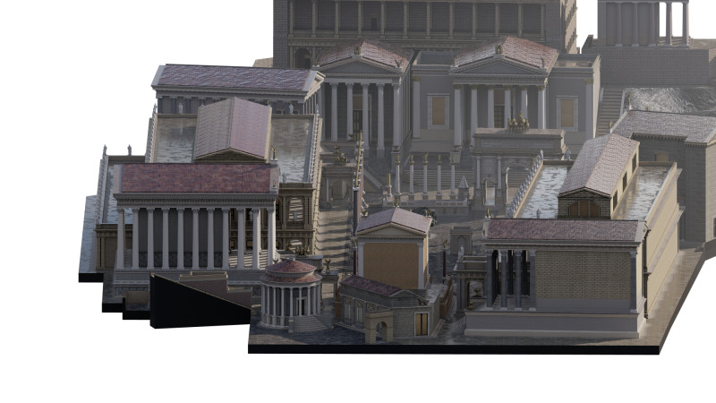 Roman forum 3Dモデル .c4d .max .obj .3ds .fbx .stl .blend