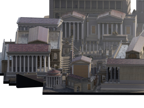 Roman forum Model 3D