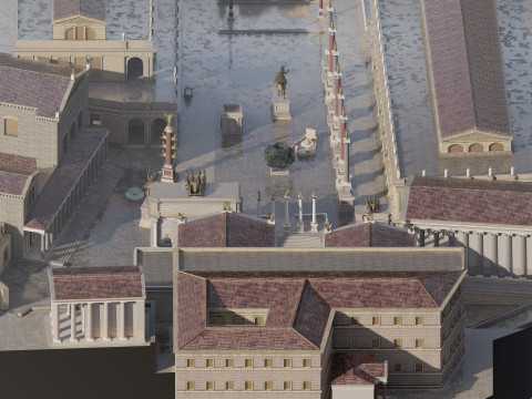 Roman forum 3Dモデル