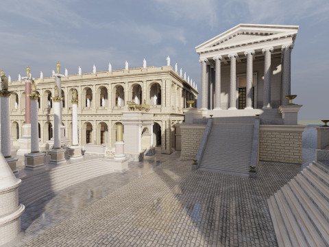 Roman forum 3Dモデル