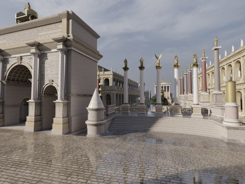 Roman forum 3Dモデル
