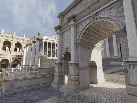 Roman forum 3Dモデル