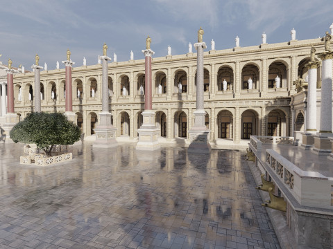 Roman forum 3Dモデル