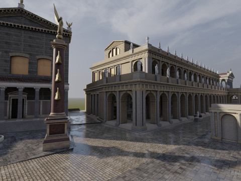 Roman forum 3Dモデル