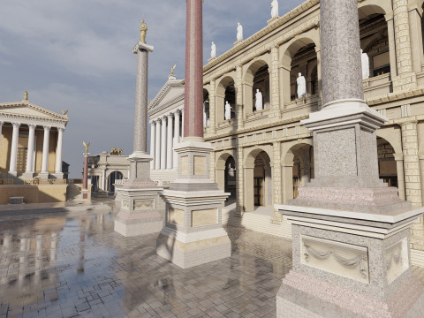Roman forum 3Dモデル