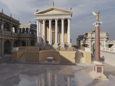 Roman forum 3Dモデル