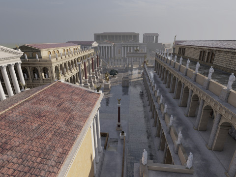 Roman forum 3Dモデル