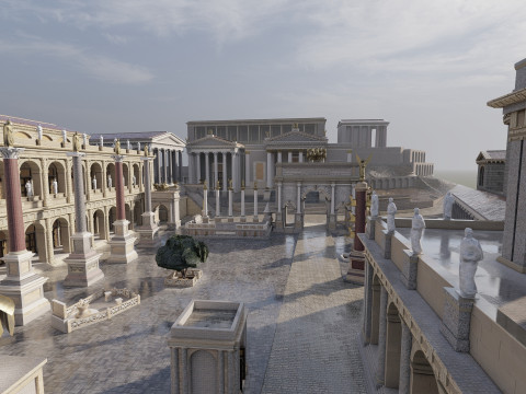 Roman forum 3Dモデル
