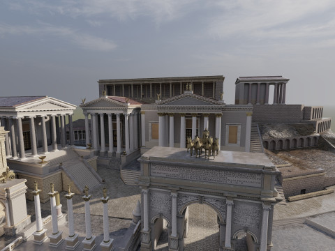 Roman forum 3Dモデル
