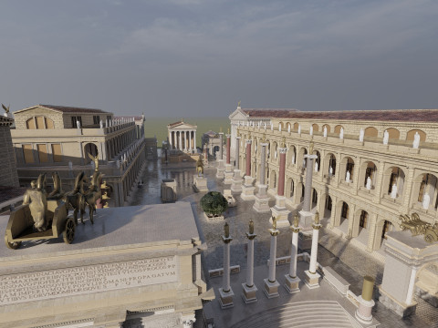 Roman forum 3Dモデル
