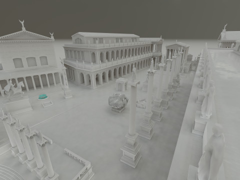 Roman forum 3Dモデル