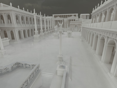 Roman forum 3Dモデル