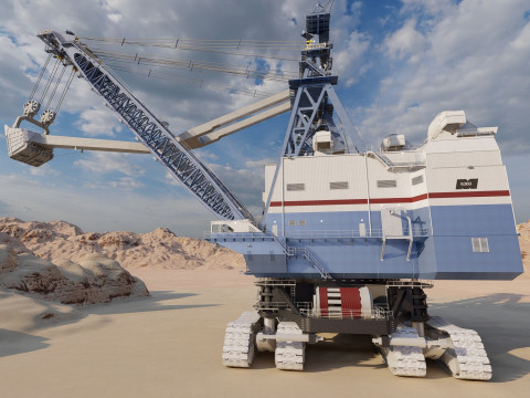 Marion 6360 Electric power shovel 3D Model