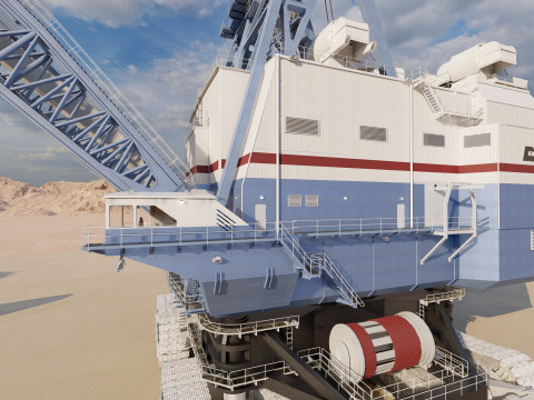 Marion 6360 Electric power shovel 3D Model