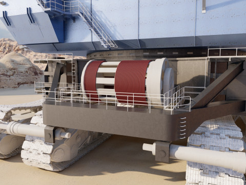 Marion 6360 Electric power shovel 3D Model