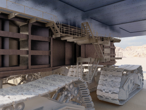 Marion 6360 Electric power shovel 3D Model