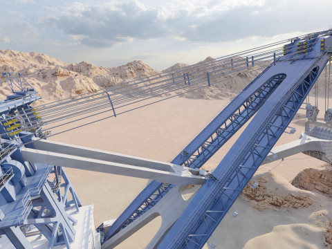 Marion 6360 Electric power shovel 3D Model