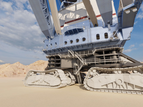 Marion 6360 Electric power shovel 3D Model