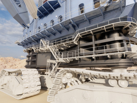 Marion 6360 Electric power shovel 3D Model