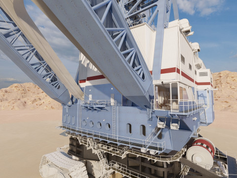 Marion 6360 Electric power shovel 3D Model