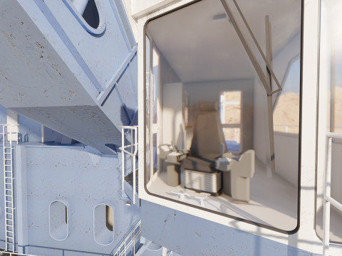 Marion 6360 Electric power shovel 3D Model