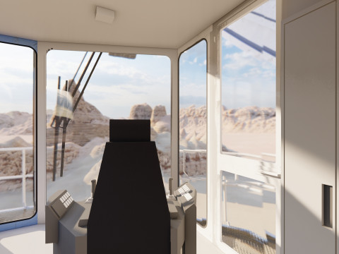 Marion 6360 Electric power shovel 3D Model