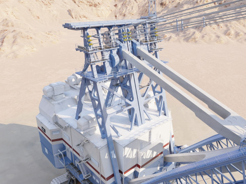 Marion 6360 Electric power shovel 3D Model