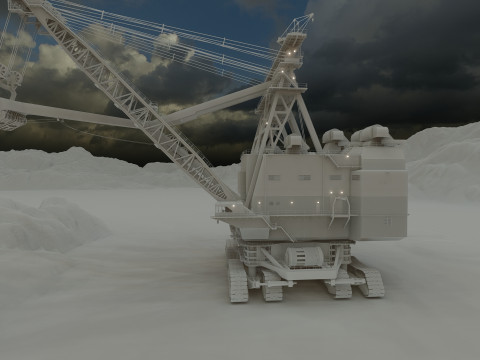 Marion 6360 Electric power shovel 3D Model