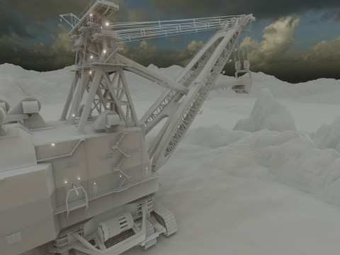 Marion 6360 Electric power shovel 3D Model