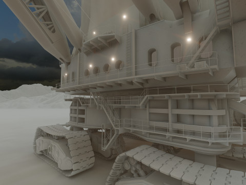 Marion 6360 Electric power shovel 3D Model