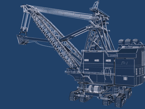 Marion 6360 Electric power shovel 3D Model